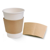  Brown Kraft Cup Sleeve fitting 12/16oz Cups x 100