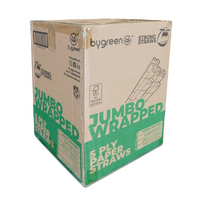 Jumbo Strong 5ply Mixed Colours Paper Wrapped Straw x 1000
