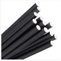 5 Ply Paper REGULAR Black Straw x 220