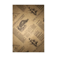Brown Newsprint Greaseproof 200x300mm 200 Sheets