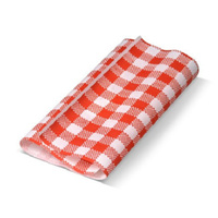 Red Gingham Greaseproof 400x330mm 200 Sheets 1 Ream