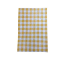 Yellow Gingham Greaseproof 200x300mm 200 sheets