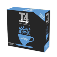 T4CHANGE EARL GREY Envelope Tea Bags 2G X 100