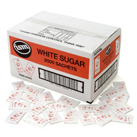 White Sugar Sachet 3g sachet x 2000 per box